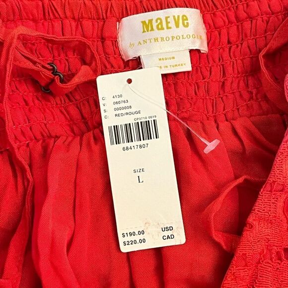 Maeve Anthropologie Strapless Lace Mini Dress, Size L, NWT - Picture 13 of 13